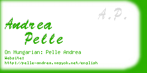 andrea pelle business card